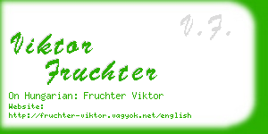 viktor fruchter business card